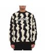 Hombre con Sudadera de forro polar Volcom Obtic blanca y negra