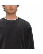 Hombre con sudadera Volcom Single Stone Velvet Negra bordado