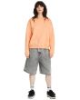 Mujer con Sudadera Volcom Stone Heart Up Pale Peach corte amplio