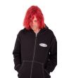 Hombre con sudadera de capucha Volcom Workard Zip Negra bolsillos