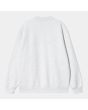 Sudadera Carhartt WIP Women's Carhartt Sweatshirt gris con logo morado para mujer posterior