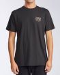 Camiseta de manga corta para hombre Billabong AI Forever Sunrise SS negra frontal