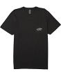 Camiseta de manga corta para hombre Billabong Surfing Goods SS negra frontal