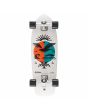 Surfskate Completo Arbor Surf Rocket 30.5in x 9.5in con eje CX Blanco bottom