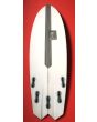 Tabla de Surf Shorboard Chris Christenson Mescaline 5'6" blanca bottom