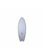 Bottom Tabla de surf híbrida Bell Bat Hybrid 6’0'' Lavanda 38,5 Litros