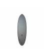 Bottom Tabla de surf híbrida Bell Egg Hybrid 6'8 Gris 47,3 Litros cola redonda y configuración Thruster Futures