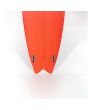 Tabla de Surf Shortboard Pukas Chris Christenson Pegaso 5'8" 32,01L Roja FCS 2 Twin Fin sistema quillas