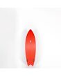 Tabla de Surf Shortboard Pukas Chris Christenson Pegaso 5'8" 32,01L Roja FCS 2 Twin Fin bottom