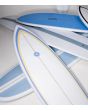 Deck y bottom de Tabla de surf Summer Vibes Fish 6'2 azul con 5 cajetines Futures 42,4L