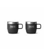 Pack de 2 Tazas de café Yeti Rambler 6oz Espresso Stackable Mugs color negro