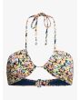 Top de Bikini Triangular Roxy Printed Beach Classics Azul Marino Floral para mujer