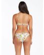Mujer con sujetador de bikini Volcom Big Poppy Vneck blanco posterior