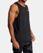 Hombre con Camiseta sin mangas deportiva Rvca Sport Vent negra derecha