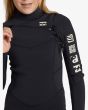 Niña con Traje de Surf GBS con Cremallera en el Pecho Billabong 4/3mm Synergy Natural Night Fall Chest Zip