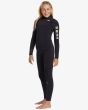 Niña con Traje de Surf GBS con Cremallera en el Pecho Billabong 4/3mm Synergy Natural Night Fall lateral