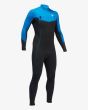 Traje de surf con cremallera en el pecho Billabong Absolute 4/3mm azul y negro para hombre derecha