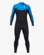 Traje de surf con cremallera en el pecho Billabong Absolute 4/3mm azul y negro para hombre 