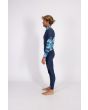Neopreno con cremallera en el pecho Hurley Advantage Plus Printed 3/2mm azul para hombre lateral