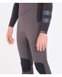 Hombre con Traje de surf con cremallera en el pecho Hurley Advantage Plus 4/3 gris mangas