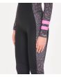 Mujer con traje de neopreno con cremallera en el pecho Hurley Advantage Plus 4/3 Wild Party mangas