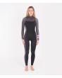 Mujer con traje de neopreno con cremallera en el pecho Hurley Advantage Plus 4/3 Wild Party