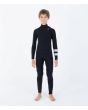Niño con traje de surf con cremallera en el pecho Hurley Advant 5/3mm Negro