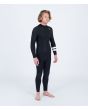Hombre con traje de surf con cremallera en la espalda Hurley Advant 4/3mm Fullsuit Negro derecha