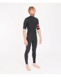 Traje de surf con cremallera en el pecho y manga corta Hurley Advantage 2/2mm negro Fullsuit para hombre derecha