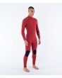 Hombre con traje de Neopreno con cremallera en el pecho Hurley Air 4/3mm Rojo derecha