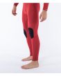 Hombre con traje de Neopreno con cremallera en el pecho Hurley Air 4/3mm Rojo piernas lateral