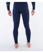 Hombre con Traje de neopreno con cremallera en el pecho Hurley PLUS 4/3mm Fullsuit Azul Total Eclipse piernas