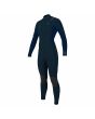 Traje de surf con cremallera en el pecho O'Neill Women's Hyperfreak 3/2mm Plus azul marino para mujer