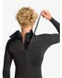 Hombre con Traje de surf Quiksilver Prologue+ 4/3mm con cremallera en la espalda en color negro Back Zip