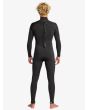 Hombre con Traje de surf Quiksilver Prologue+ 4/3mm con cremallera en la espalda en color negro posterior
