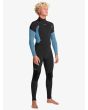 Hombre con Neopreno Quiksilver Prologue+ 4/3mm con cremallera en la espalda Cloud Blue lateral