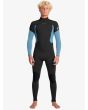 Hombre con Neopreno Quiksilver Prologue+ 4/3mm con cremallera en la espalda Cloud Blue