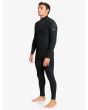 Hombre con Traje de surf con cremallera en el pecho Quiksilver Everyday Sessions 5/4/3mm negro lateral