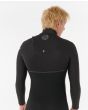 Hombre con traje de surf sin cremallera Rip Curl E-Bomb 5/3mm Negro espalda