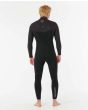 Hombre con Traje de Surf sin cremallera Rip Curl Flashbomb Pro 4/3mm Negro posterior