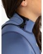Niña con traje de neopreno con cremallera en la espalda Roxy Girl Prologue 4/3mm Azul Marino cuello Hydrowrap