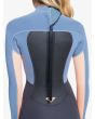 Mujer con Traje de neopreno con cremallera en la espalda Roxy Prologue 4/3mm azul y negro Back Zip 