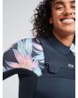 Mujer con neopreno con cremallera en el pecho Roxy Swell Series 4/3mm negro floral Chest Zip