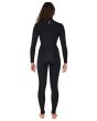 Mujer con traje de neopreno con cremallera en el pecho Sisstrevolution 7 Seas 5/4mm Negro posterior