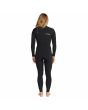 Mujer con traje de neopreno con cremallera en el pecho Volcom Modulator 4/3mm Chest Zip Fullsuit Negro posterior