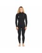 Mujer con traje de neopreno con cremallera en el pecho Volcom Modulator 4/3mm Chest Zip Fullsuit Negro 