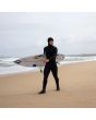 Jack Robinson con Traje de surf con capucha y cremallera en el pecho Volcom Modulator 4/3mm negro 