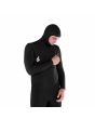 Hombre con Traje de neopreno con capucha y cremallera en el pecho Volcom Modulator 4/3mm negro Chest Zip