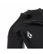 Traje de neopreno con cremallera en el pecho Volcom Modulator 4/3mm Fullsuit Negro para mujer