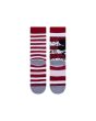 Calcetines Stance Mickey TV Haring Mix blanco y rojo a rayas Posterior